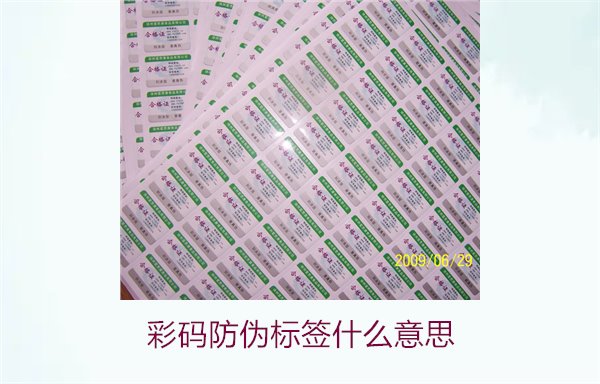 彩码防伪标签什么意思？解析彩码标签的防伪原理与应用(图1)